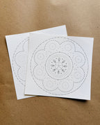 DIY Mandala Paper Embroidery Kit for Beginners | Complete Paper Embroidery Starter Kit with Stitch Guide
