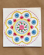 DIY Mandala Paper Embroidery Kit for Beginners | Complete Paper Embroidery Starter Kit with Stitch Guide