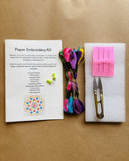 DIY Mandala Paper Embroidery Kit for Beginners | Complete Paper Embroidery Starter Kit with Stitch Guide